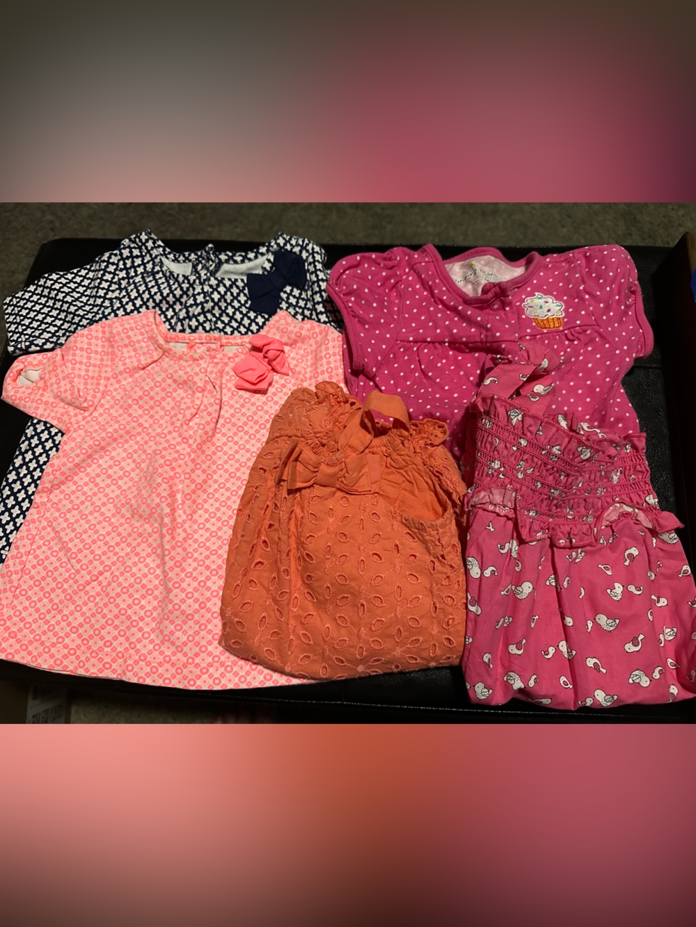 Lot of infant girls summer clothes 3-6 mos brand name